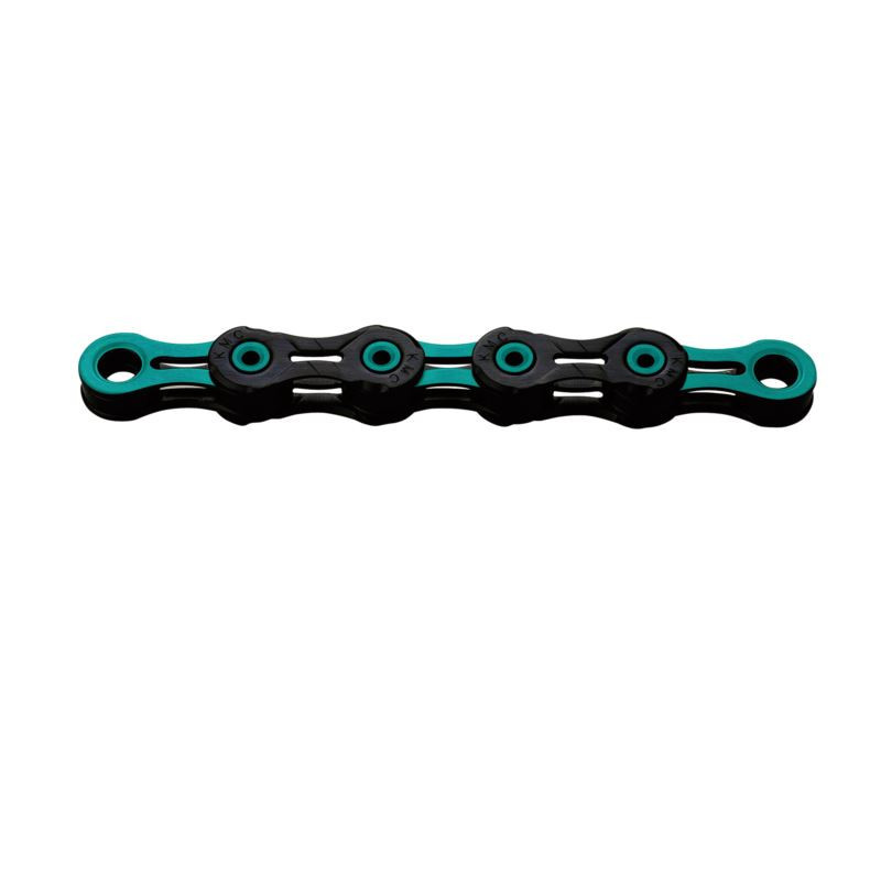 KMC Łańcuch DLC 11 118 og. czarno celeste BOX WOSK