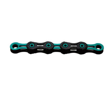 KMC Łańcuch DLC 11 118 og. czarno celeste BOX WOSK
